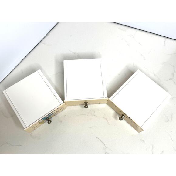 Vintage Yamanaka Lacquerware 3-Drawer Jewelry/Trinket Box w/Mirror - Picture 5 of 9